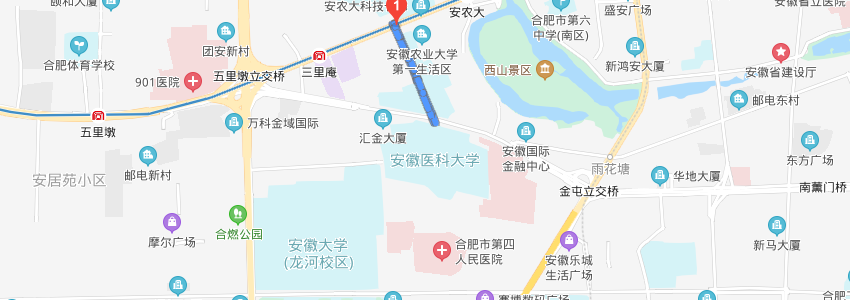安徽醫(yī)科大學學校地圖