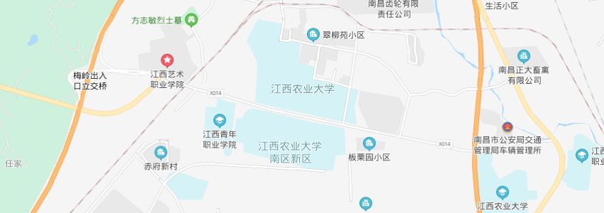 江西農(nóng)業(yè)大學(xué)學(xué)校地圖