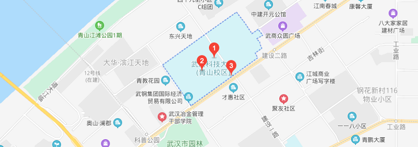 武漢科技大學學校地圖