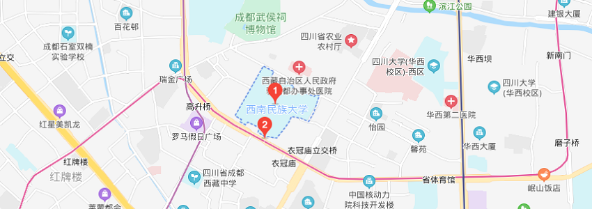 西南民族大學學校地圖