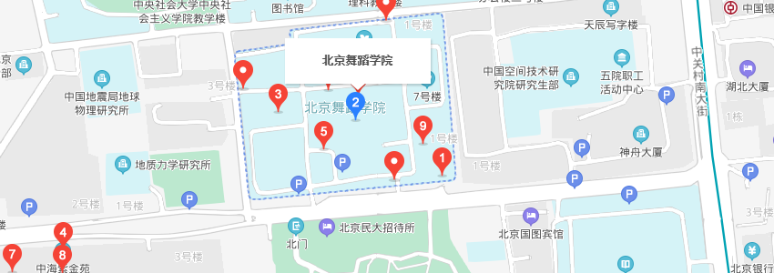 北京舞蹈學院學校地圖