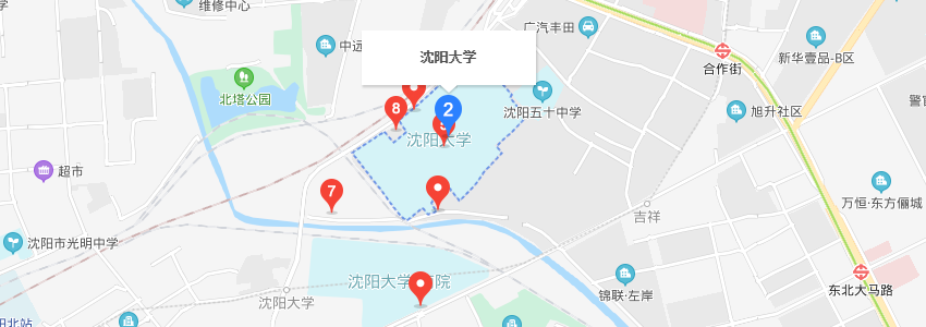 沈陽大學(xué)學(xué)校地圖