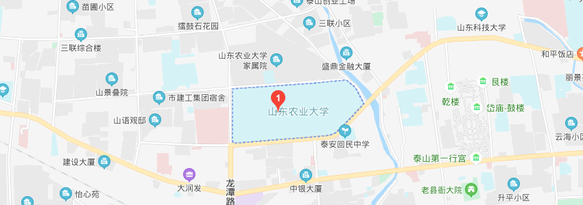 山東農(nóng)業(yè)大學(xué)學(xué)校地圖