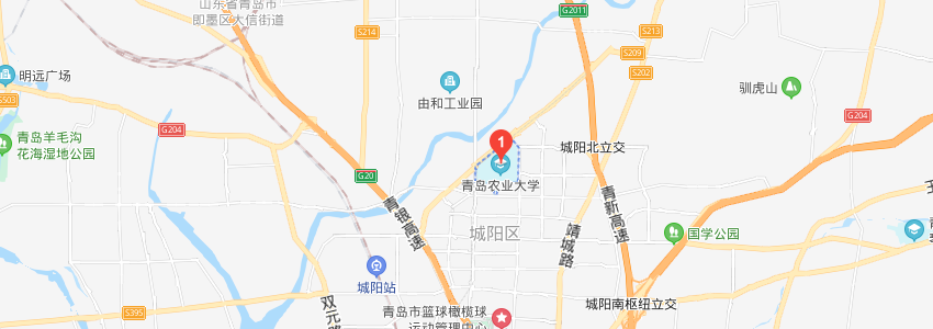 青島農(nóng)業(yè)大學(xué)學(xué)校地圖