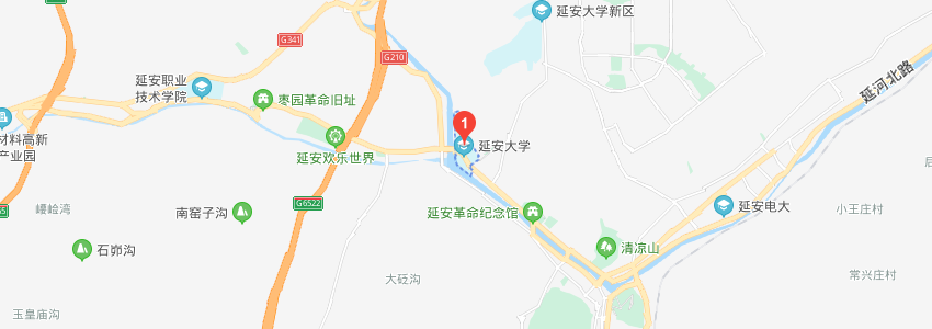 延安大學(xué)學(xué)校地圖