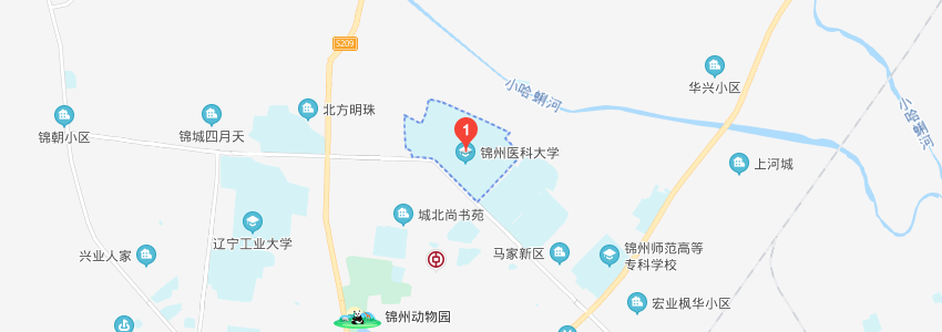錦州醫(yī)科大學(xué)學(xué)校地圖