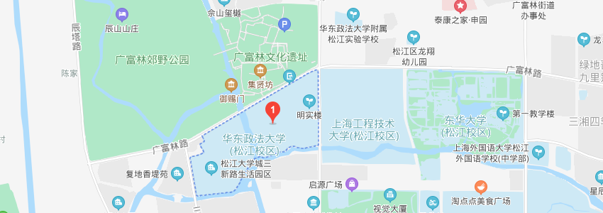 華東政法大學(xué)學(xué)校地圖
