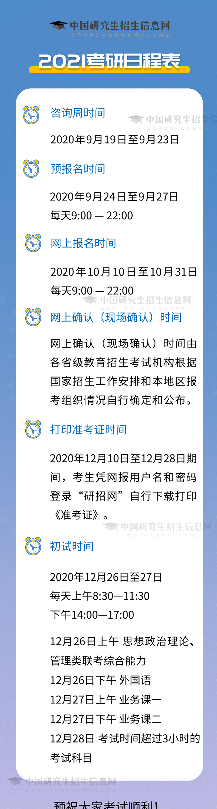 定了！教育部已經(jīng)公布2021年考研時間（12月26日至27日）