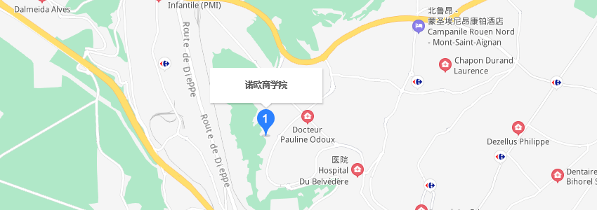 法國(guó)諾歐商學(xué)院學(xué)校地圖