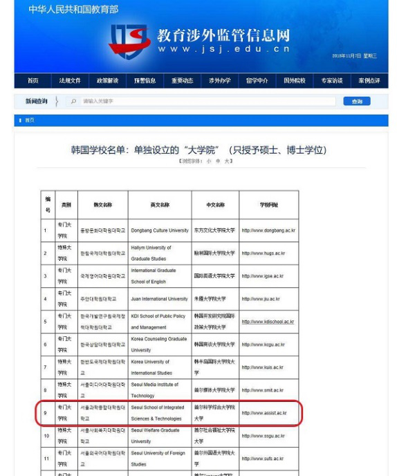 首科大 | 中韓教育部雙認(rèn)證大學(xué)！