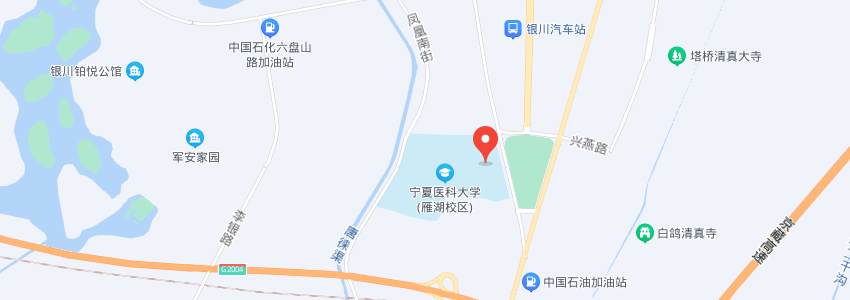 寧夏醫(yī)科大學(xué)學(xué)校地圖