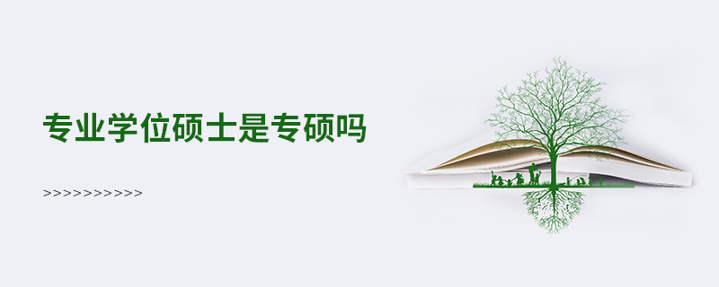 專業(yè)學(xué)位碩士是專碩嗎