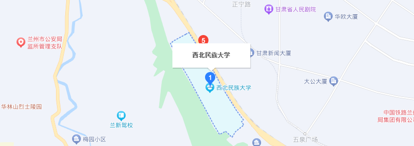 西北民族大學(xué)學(xué)校地圖